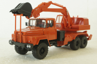 Краз-260 ЭОВ-4421, Экскаватор Красный, Н746, Наш Автопром 1:43