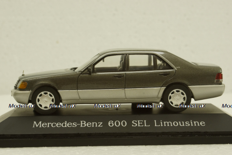 Mercedes 600SEL Limousine, W140, grey, 70034, Herpa 1:43
