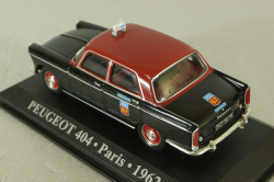 Peugeot 404 Taxi Paris 1962, black Altaya 1:43 Уценка!