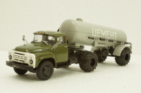 Зил-130В1 с п/прицепом ТЦ-4, на арочной резине, АвтоИстория 1:43