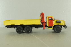 Урал-4320-0911 Аварийный, с манипулятором, желтый, Nik Models 1:43