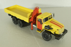 Урал-4320-0911 Аварийный, с манипулятором, желтый, Nik Models 1:43