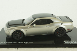 Dodge Challenger SRT Demon (2018) silver, Fast&Furious #55, FF055, Altaya 1:43 Уценка!
