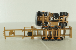 Mercedes SK 1748 tractor with semi trailer Berner 1988, orange, Herpa 1:87