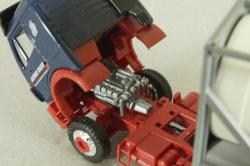 Mercedes SK 1850 LS tractor with semi-trailer tank "Alfred Talke" 1994, blue/white, 143004, Herpa 1:87