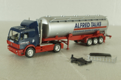 Mercedes SK 1735 LS tractor with semi-trailer tank "Alfred Talke" 1992, blue/silver, 141581, Herpa 1:87 