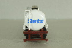 Mercedes SK 1735 LS tractor with semi-trailer tank "Willi Betz" 1989, blue/chrome, 826110, Herpa 1:87 