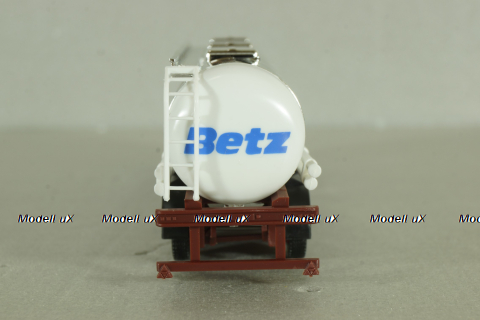 Mercedes SK 1735 LS tractor with semi-trailer tank "Willi Betz" 1989, blue/chrome, 826110, Herpa 1:87 