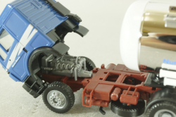 Mercedes SK 1850 LS tractor with semi-trailer tank "Willi Betz" 1994, blue/chrome, 826110, Herpa 1:87