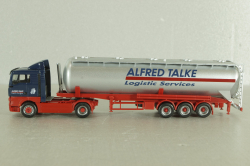 MAN TG-A XL with semi-trailer tank "Alfred Talke", blue/grey, 146623, Herpa 1:87