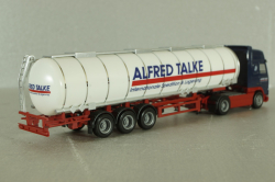 Volvo FH 12 Globetrotter XL with semi-trailer tank "Alfred Talke", blue/white, 144288, Herpa 1:87