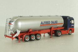 Mercedes Actros 1857 with semi-trailer tank "Alfred Talke" blue/grey, 144131, Herpa 1:87