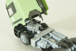 Mercedes Actros 1843 with semi-trailer tank "Kieserling" green, 144285, Herpa 1:87