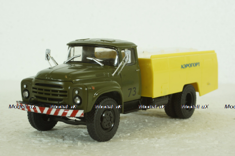 АС-161(130) Аэрофлот, Зил-130 хаки/желтый, Автолегенды СССР, Грузовики, 1:43