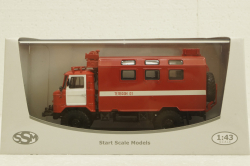 Газ-66 Кунг, пожарный, SSM1191, SSM 1:43