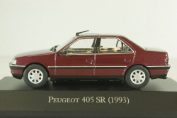 Peugeot 405 SR Saloon 1993, redmetallic, Altaya 1:43 Уценка!