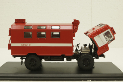 Газ-66 Кунг, пожарный, SSM1191, SSM 1:43