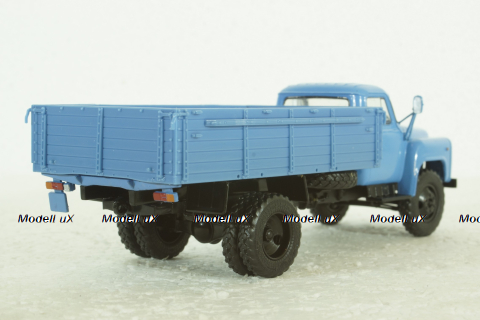 Газ-53-12 бортовой, голубой. Наши Грузовики №46, 1:43