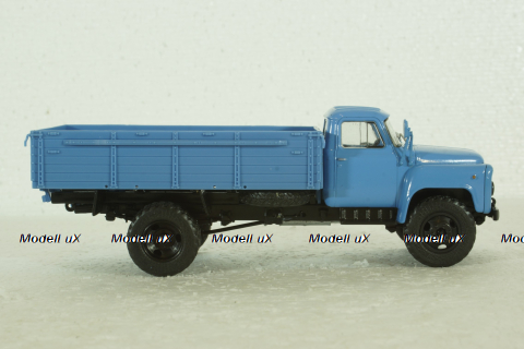 Газ-53-12 бортовой, голубой. Наши Грузовики №46, 1:43