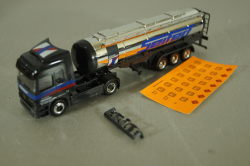 Mercedes Actros 1843 with semi-trailer tank "Seifert" grey/chrome, 144286, Herpa 1:87