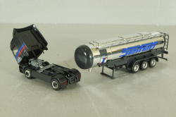 Mercedes Actros 1843 with semi-trailer tank "Seifert" grey/chrome, 144286, Herpa 1:87