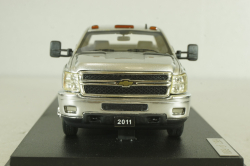 Chevrolet Silverado 3500HD 2011, silver, 109002, GLM 1:43 