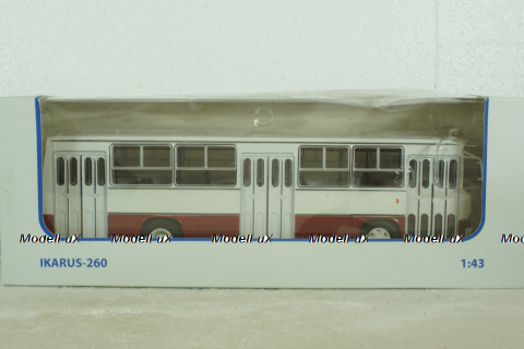 Икарус-260, бело/красный, 900131, Советский Автобус 1:43