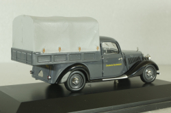 Mercedes 170V (W136) pickup truck with awning "Deutsche Bundesbahn" 1951, grey, 02264, Schuco 1:43