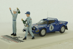 Lancia Stratos HF, No.10, Winner rally Monte Carlo, serie 2, with figurines, S.Munari/S.Maiga, 1976, IXO 1:43
