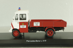 Mercedes L 319 flatbed truck Feuerwehr Dortmund, 450291600, Schuco 1:43 №2