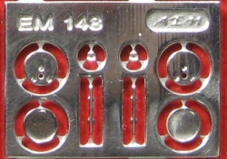 Фототравление Комплект зеркал Москвич (круглые), EM-148