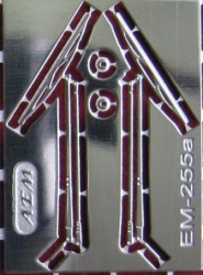 Фототравление Дворники ЛАЗ-695Н (Modimio), никелированные, EM-255, 1:43