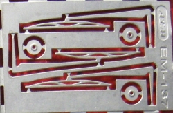 Фототравление Дворники для МАЗ 6422 матовый никель, EM-137-1