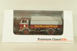 Mercedes-Benz LP911 "Post Brauerei" truck 1963, dark red, 12156, Premium ClassiXXs 1:43