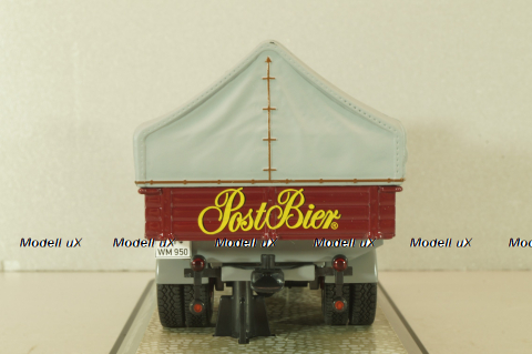 Mercedes-Benz LP911 "Post Brauerei" truck 1963, dark red, 12156, Premium ClassiXXs 1:43