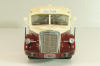 Mercedes-Benz O 6600 bus with trailer "Stuttgarter Sehloss Kurier" 1951 , red/cream, B66042533, Schuco 1:43