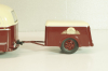 Mercedes-Benz O 6600 bus with trailer "Stuttgarter Sehloss Kurier" 1951 , red/cream, B66042533, Schuco 1:43