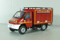 SCAM SMT55 VABD VIDON 4x4 2005, Véhicule d'appui brûlages dirigés (Ardèche), Sapeurs-Pompiers №51, Altaya 1:43 С журналом!