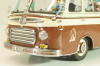 Setra S6 bus Marti 1955, with 4 figuren, brown/cream, 02824, Schuco 1:43