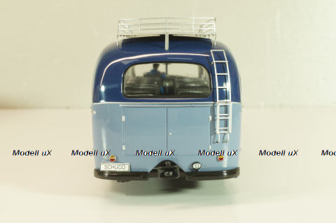 Mercedes-Benz O 6600  bus with figuren driver "Rothenburg O.D. Tauber"  1951 , blue/light blue, 02743, Schuco 1:43