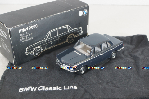 BMW 2000  1966, blue,  082229417894, Schuco 1:43