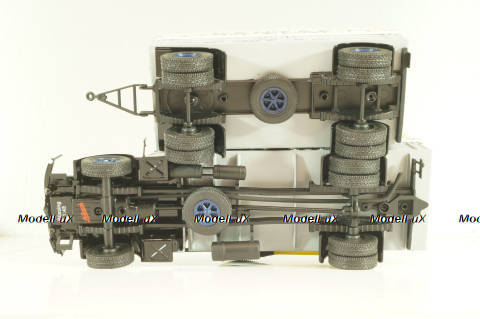 Bussing 8000 truck with trailer "Danzas" 1950 #1, grey, 06253, Schuco 1:43 