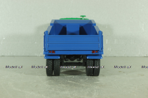 Маз-5432 с п/прицепом самосвалом Маз-5232В откидывающая кабина, зелений/синій, Deagostini + АвтоИстория 1:43