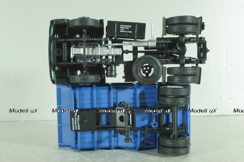 Маз-5432 с п/прицепом самосвалом Маз-5232В откидывающая кабина, зелений/синій, Deagostini + АвтоИстория 1:43