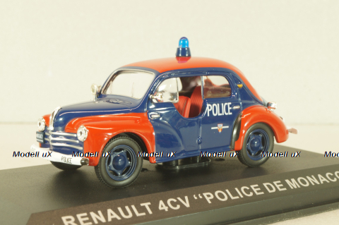 Renault 4CV Police Monaco, red/blue, Altaya 1:43