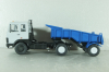 Маз-5432 с п/прицепом самосвалом Маз-5232В сірий/синій, АвтоИстория 1:43