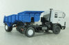 Маз-5432 с п/прицепом самосвалом Маз-5232В сірий/синій, АвтоИстория 1:43