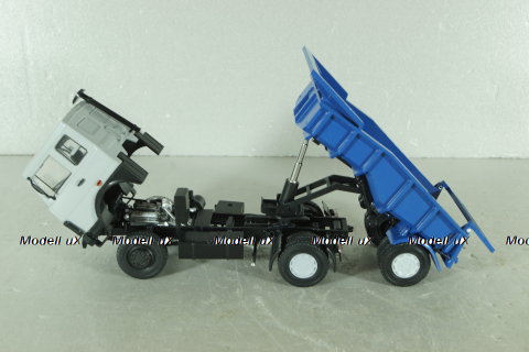 Маз-5432 с п/прицепом самосвалом Маз-5232В сірий/синій, АвтоИстория 1:43