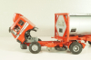 Mercedes-Benz 1748 S  tractor with semi trailer tankwechsel system, red/silver, 317/2, NZG 1:43