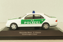 Mercedes-Benz E320 (W210)  Polizei 1995, white/green, B66005728, Herpa 1:43